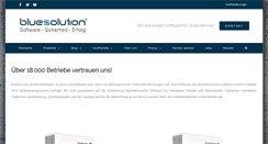 Desktop Screenshot of bluesolution.de