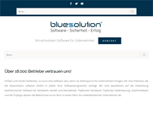 Tablet Screenshot of bluesolution.de